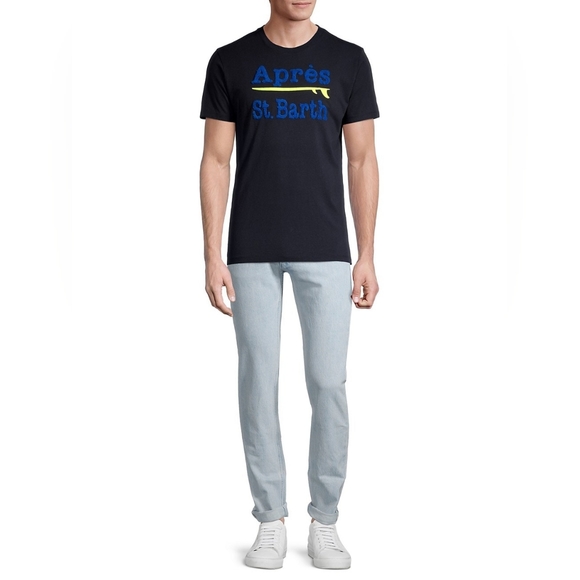 MC2 Saint Barth Apres St. Barth Crewneck T-Shirt MADE IN PORTUGAL - Picture 2 of 6